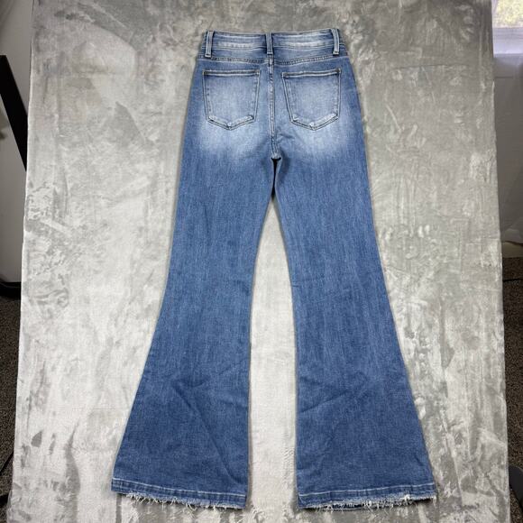 Rooted Denim Bootcut Jeans 5/26 Tall Long‎ Blue Distressed - Picture 11 of 11